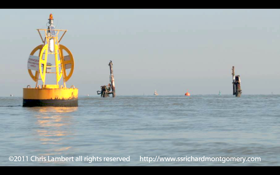 ss richard montgomery wreck with southend on sea  in the background 