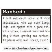 wanted a tall well built woman